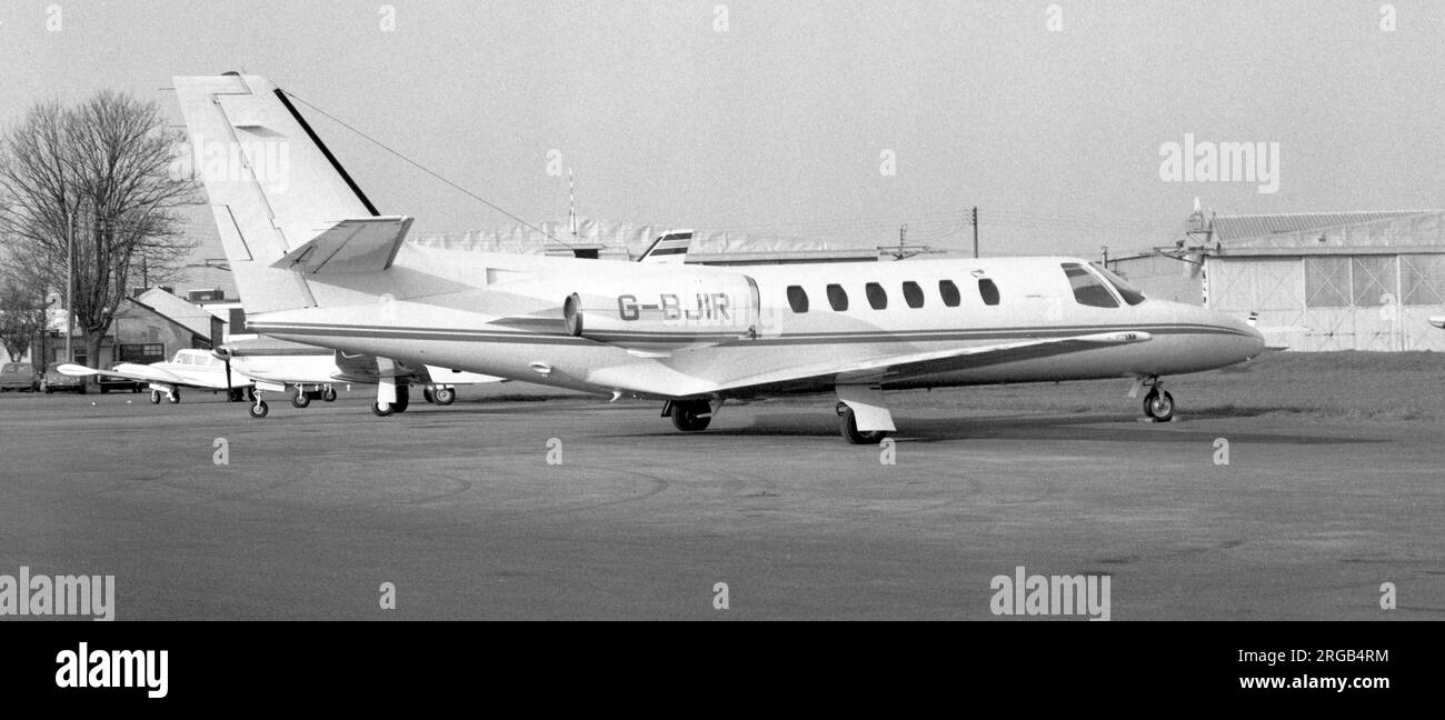 Cessna 550 Citation II G-BJIR (msn 550-0296) von Royco Homes Ltd. Stockfoto