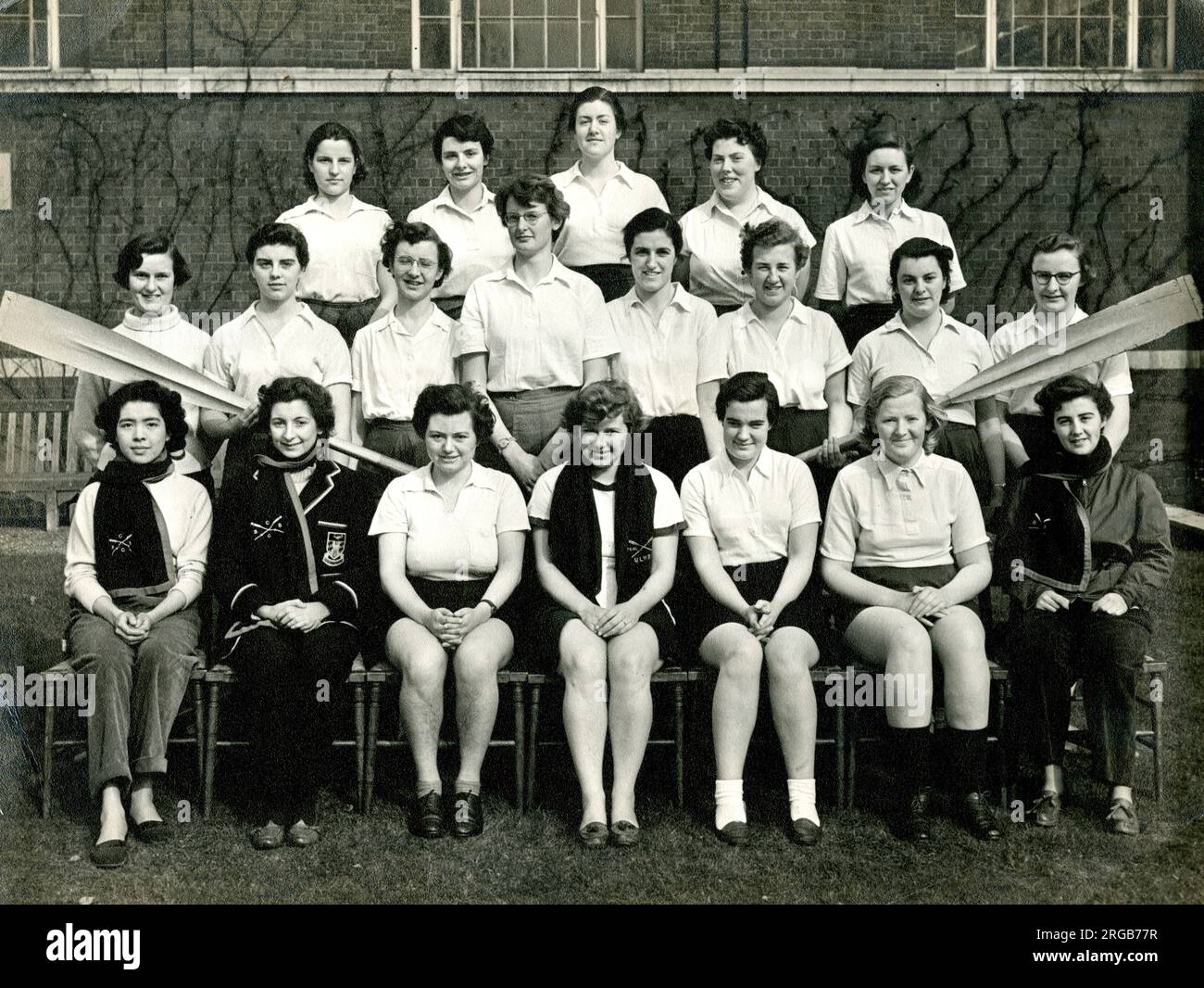 Frauen-Ruderteam der London University Stockfoto