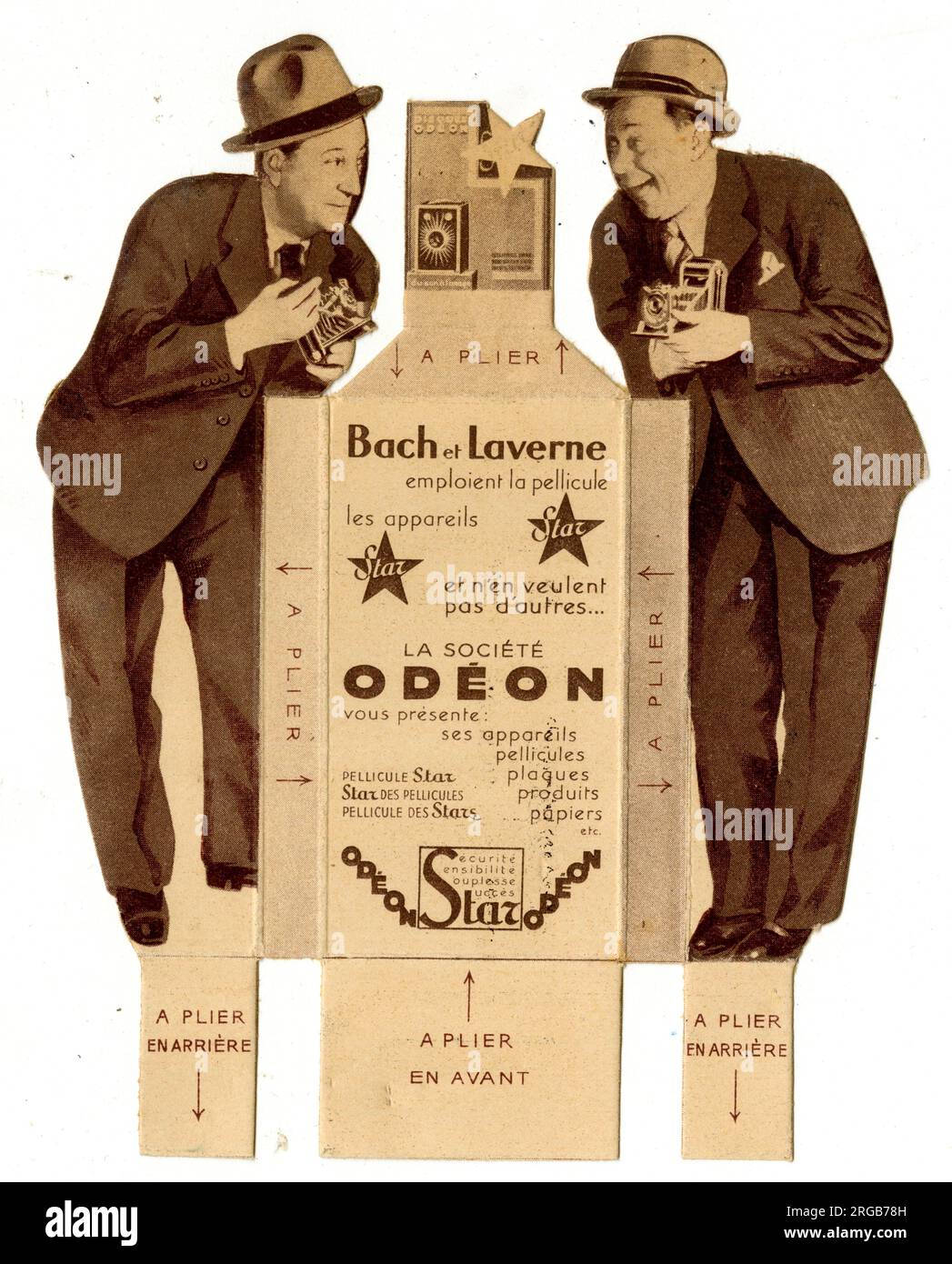 Bach et Laverne, französisches Comic-Duo - Charles-Joseph Pasquier und Henry-Laverne. Stockfoto