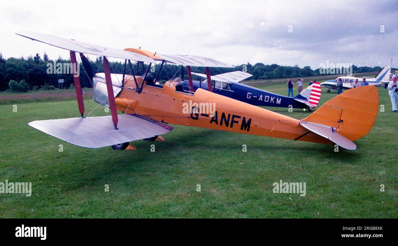 De Havilland DH.82a Tiger Moth G-ANFM (msn 83604) Stockfoto