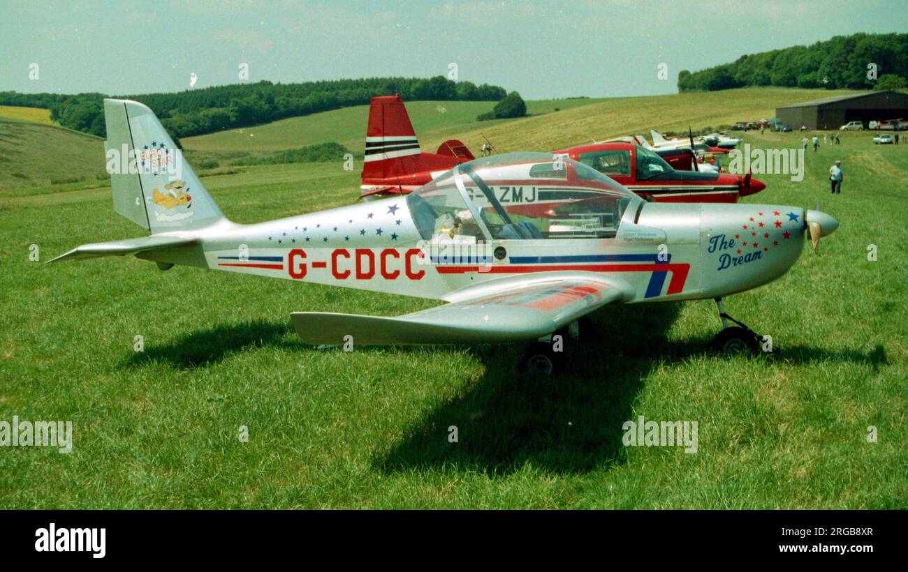 Evektor EV-97 Eurostar G-CDCC „The Dream“ (msn PFA 315A-14262). Stockfoto