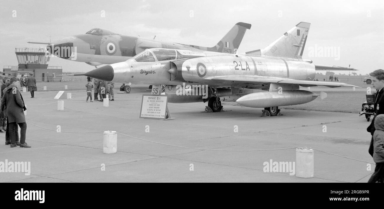 Armee de l'Air – Dassault Mirage IIIC 2-LA (msn 55), Escadron de Chasse 2 „Elsass“. Stockfoto