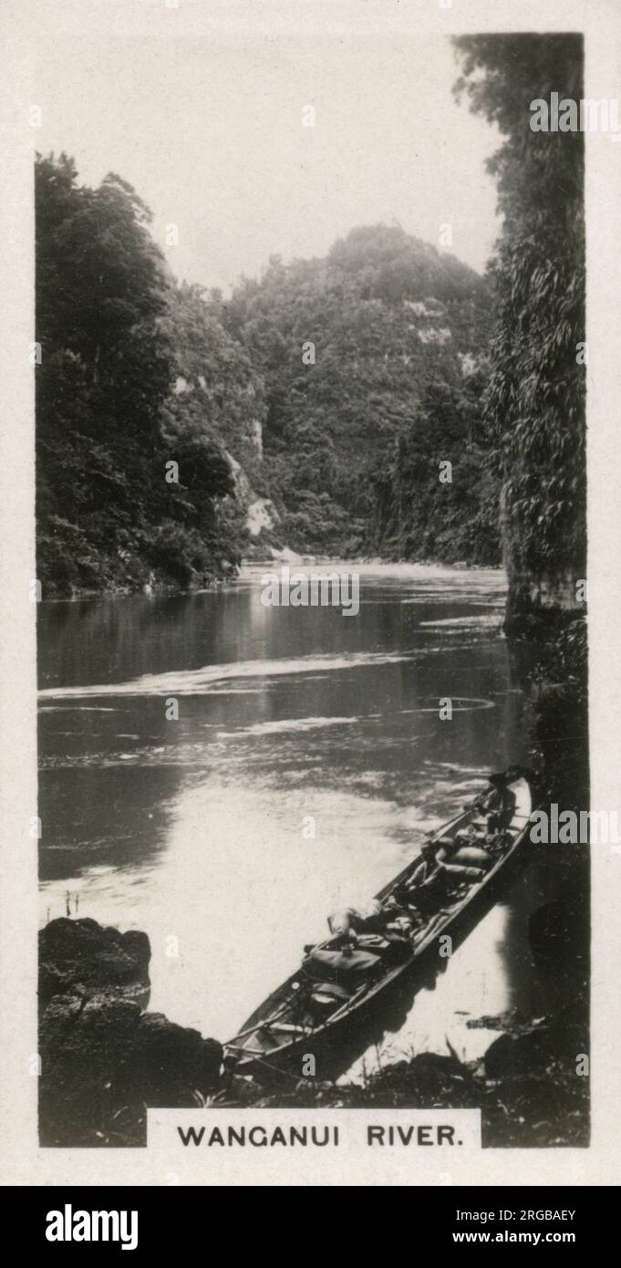 Neuseeland - der Fluss Wanganui - eine Reise auf dem „Rhein von Neuseeland“. Stockfoto