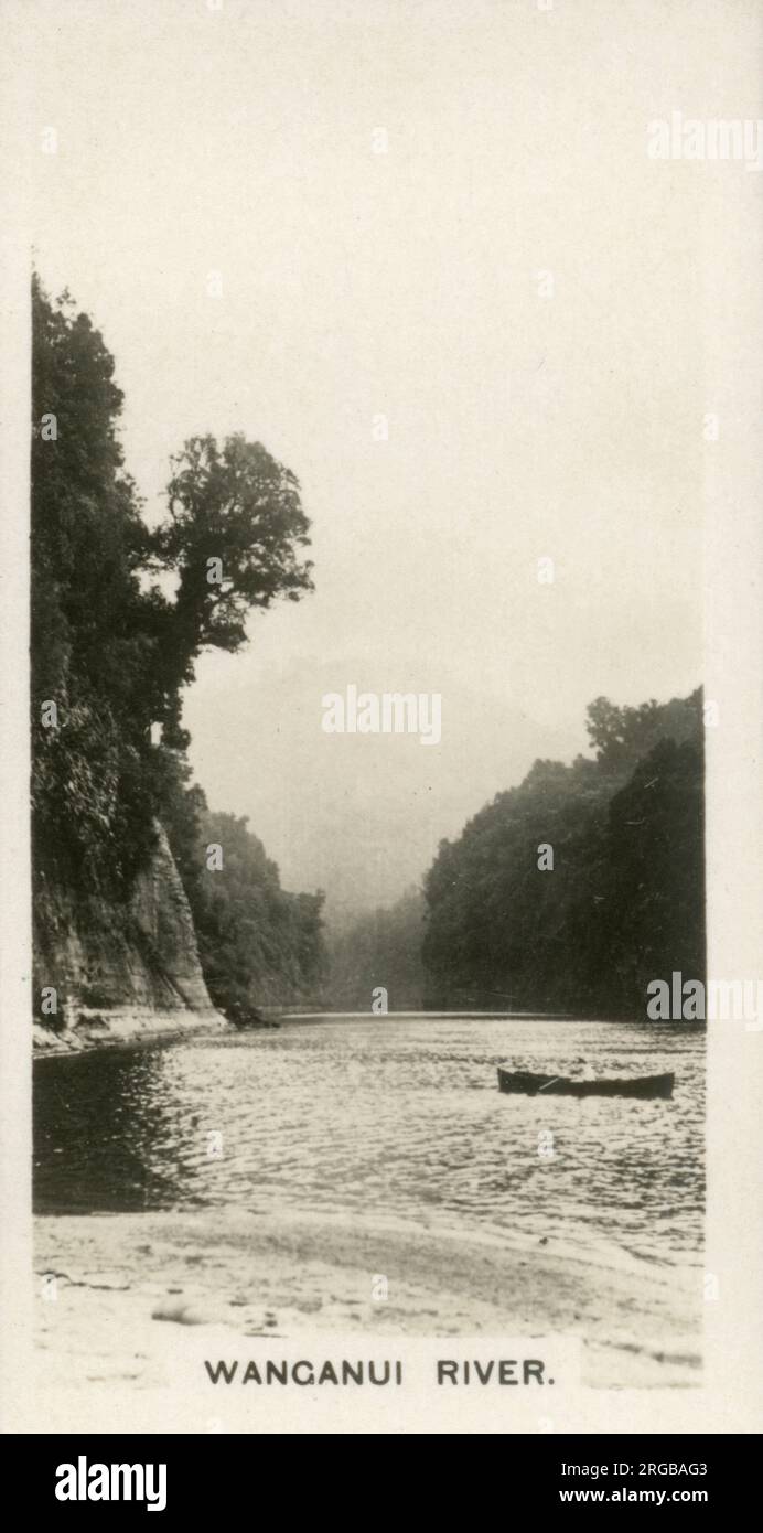 Neuseeland - der Wanganui River, der sich in der Nähe des Lake Taupo im Zentrum der Nordinsel erhebt. Stockfoto