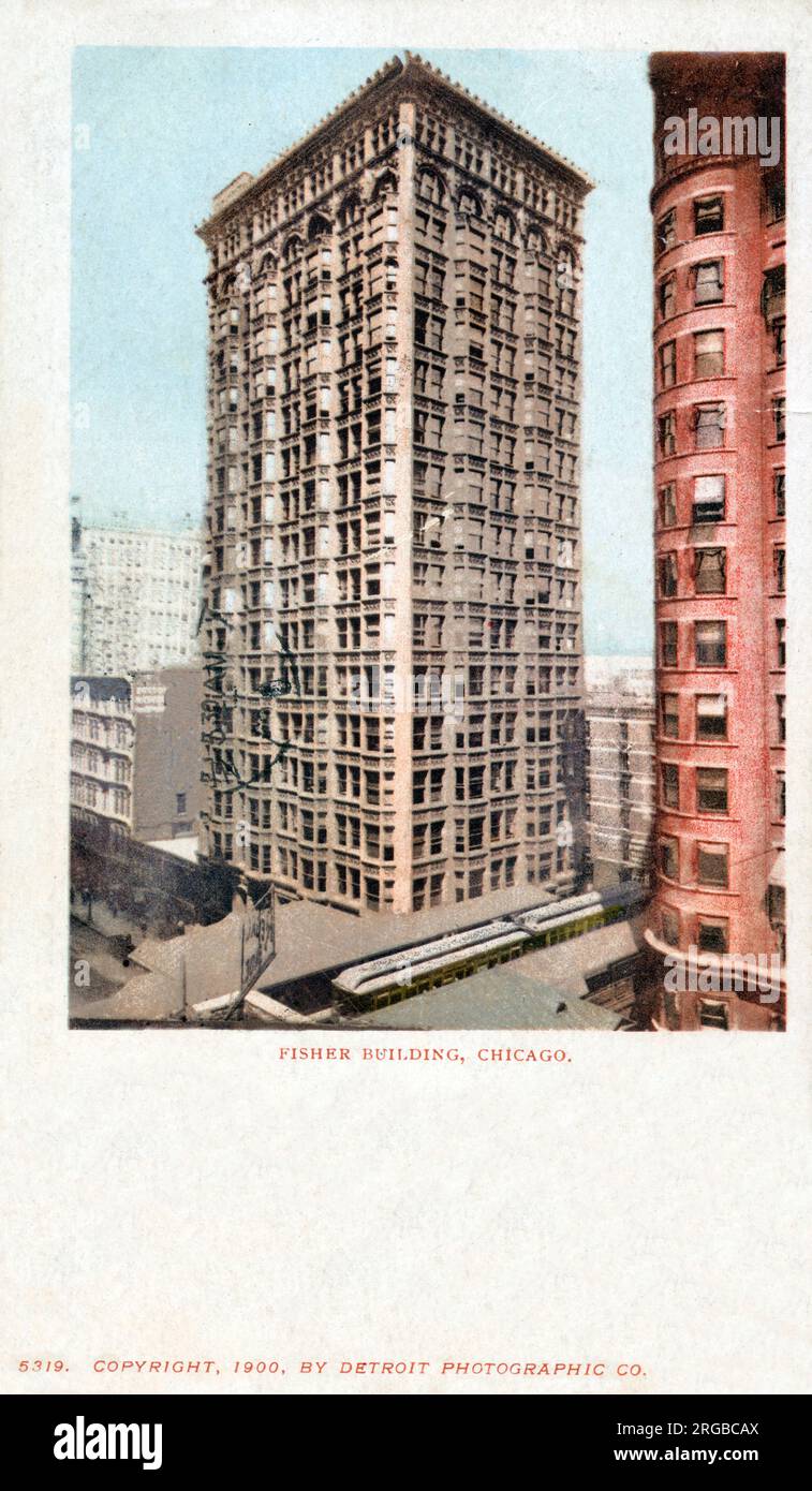 Fisher Building, Chicago, Illinois, USA. Stockfoto