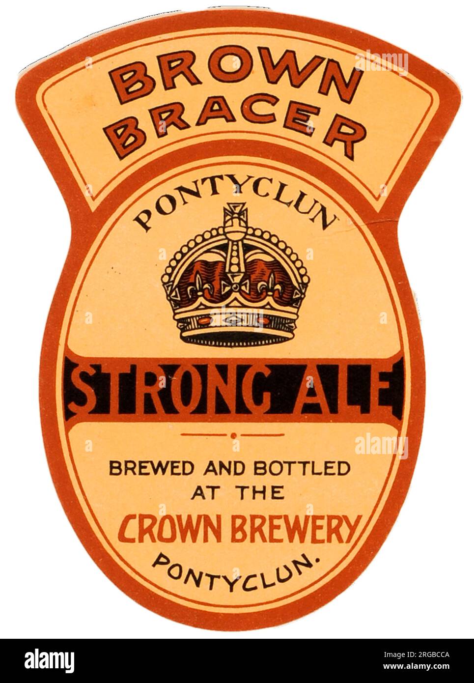 Crown Brewery Brown Bracer Strong Ale Stockfoto