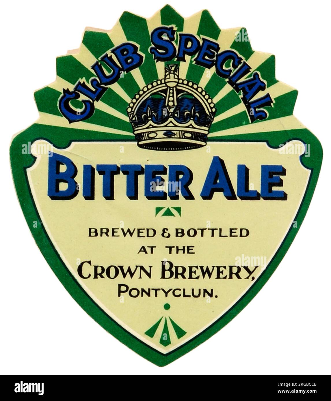 Crown Brewery Club Spezial Bitter Ale Stockfoto