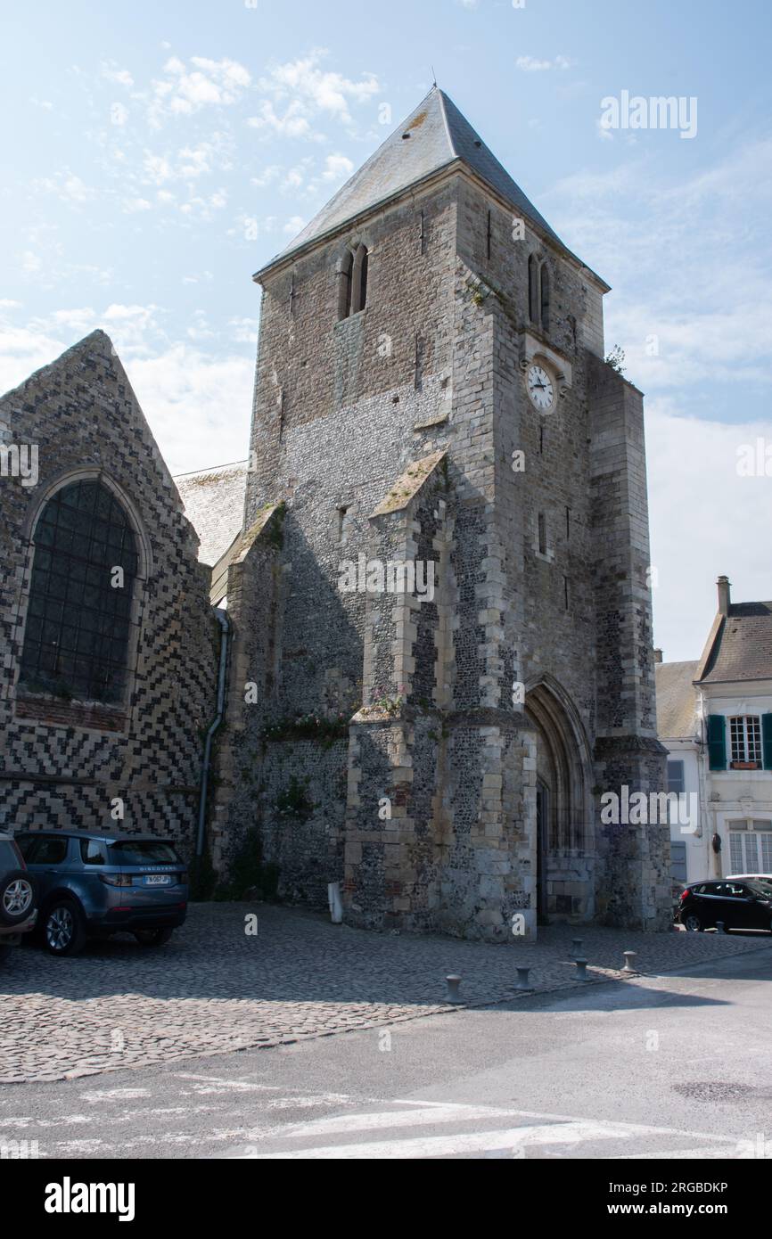 Saint Valery sur Somme, die Kirche von Saint Martin Stockfoto