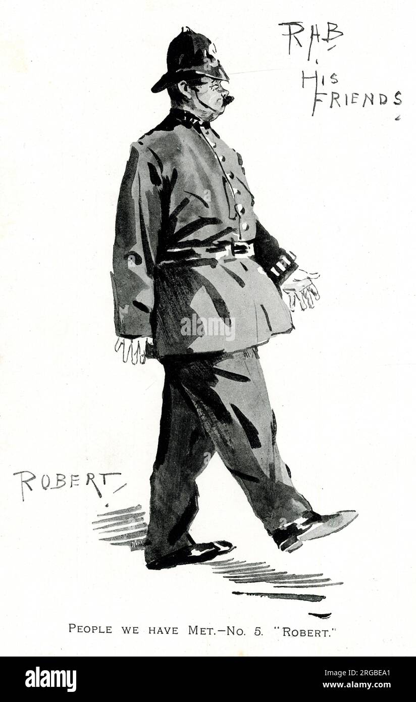 Robert, ein Londoner Polizist, in Rab und seinen Freunden. Stockfoto