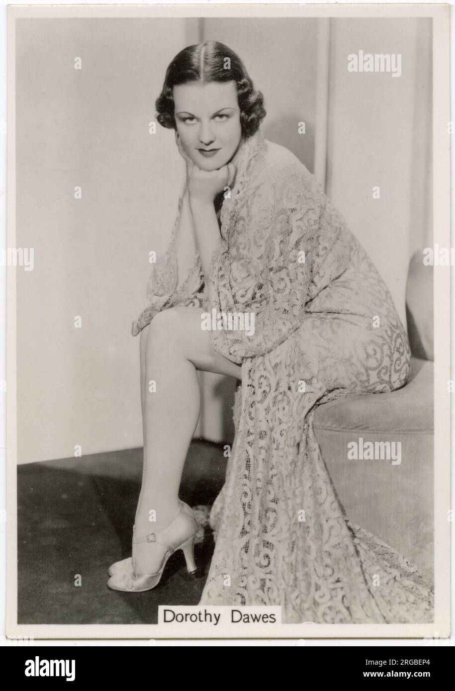 Dorothy Dawes, amerikanische Filmschauspielerin Stockfoto