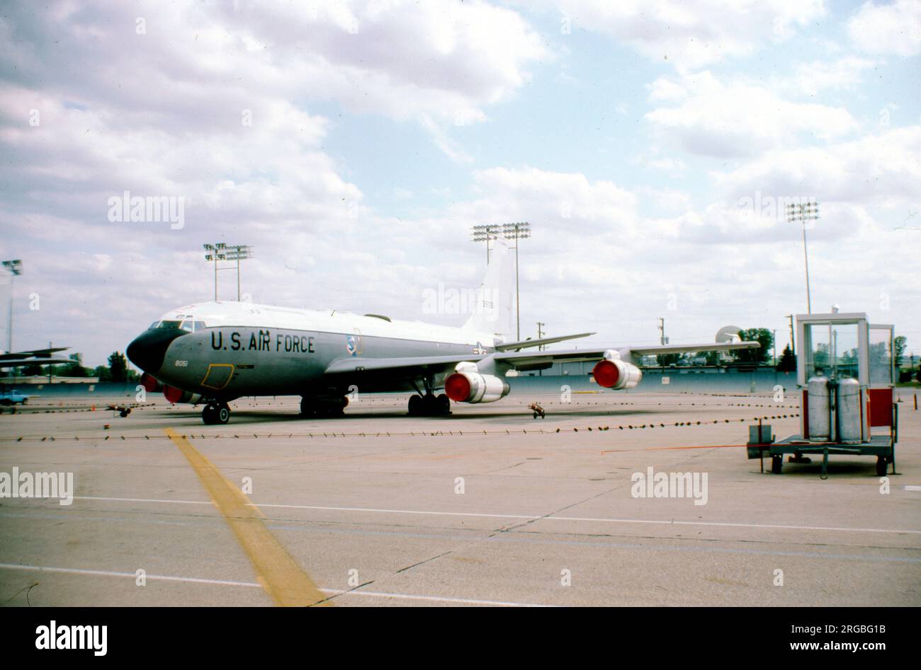 United States Air Force - Boeing EC-135C Stratotanker 63-8051 „Northern Princess“ (msn 18668), des Bombardement Wing 28. Entwickelt als KC-135B und 1964 in die EC-135C Command and Control-Version umgewandelt. Stockfoto
