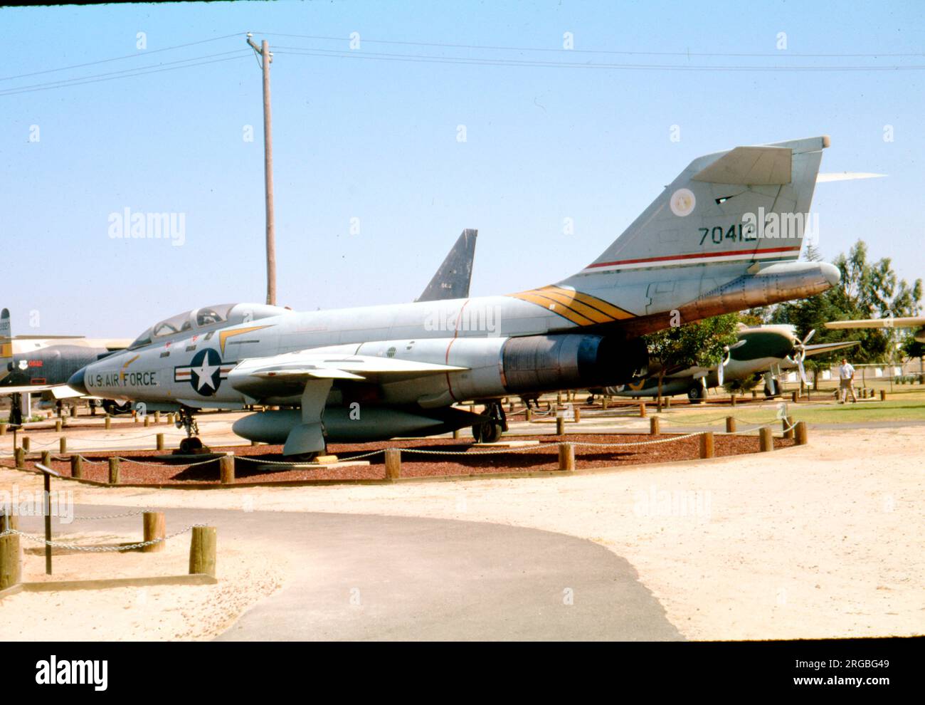 McDonnell F-101B-100-MC Voodoo 57-412 (msn 590) Konserviert in Castle AFB, Kalifornien. Stockfoto