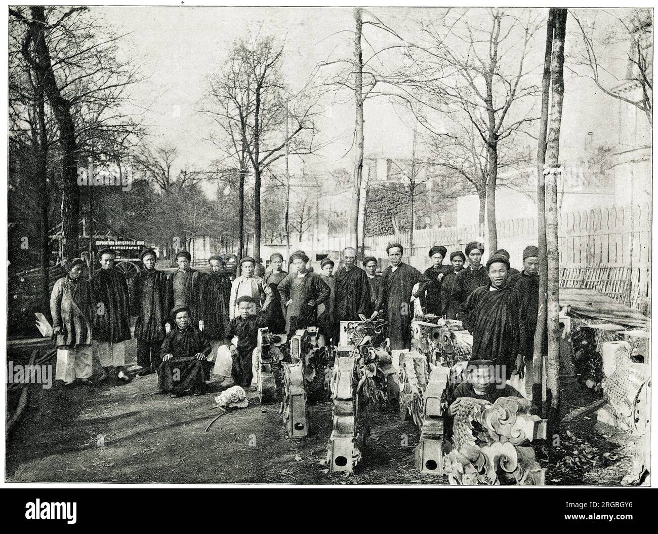 Annamiten von Vietnam auf der Weltausstellung von Paris 1889 Stockfoto