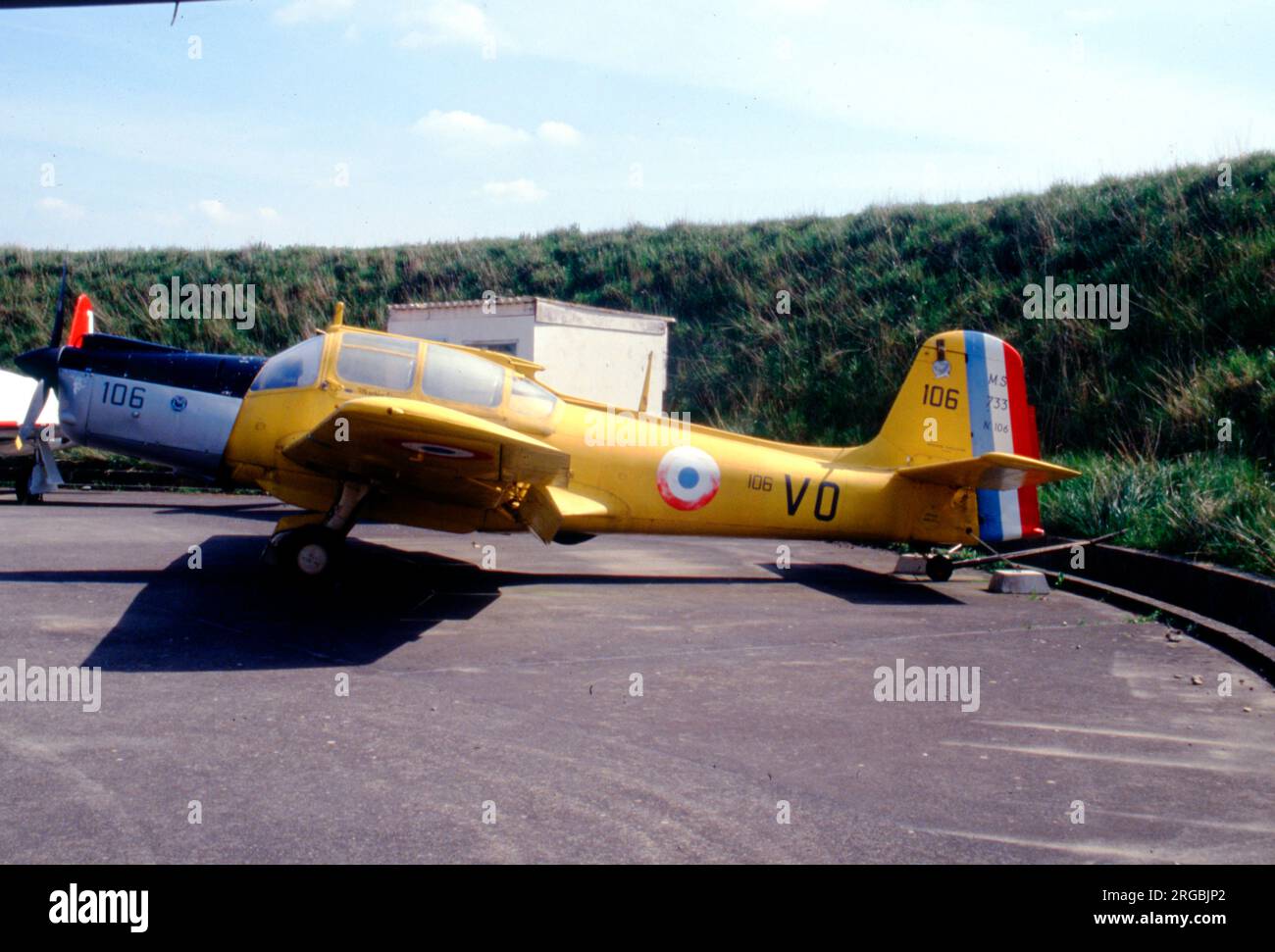 Morane-Saulnier MS.733 Alcyon 106 / 'VO', im Ailes Anciennes Toulouse Museum. Stockfoto