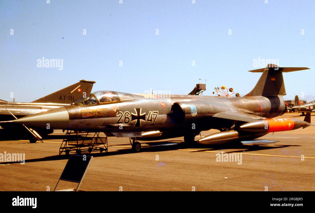 Luftwaffe - Lockheed F-104G Starfighter 26+47 (msn 683D-7307), of Stockfoto