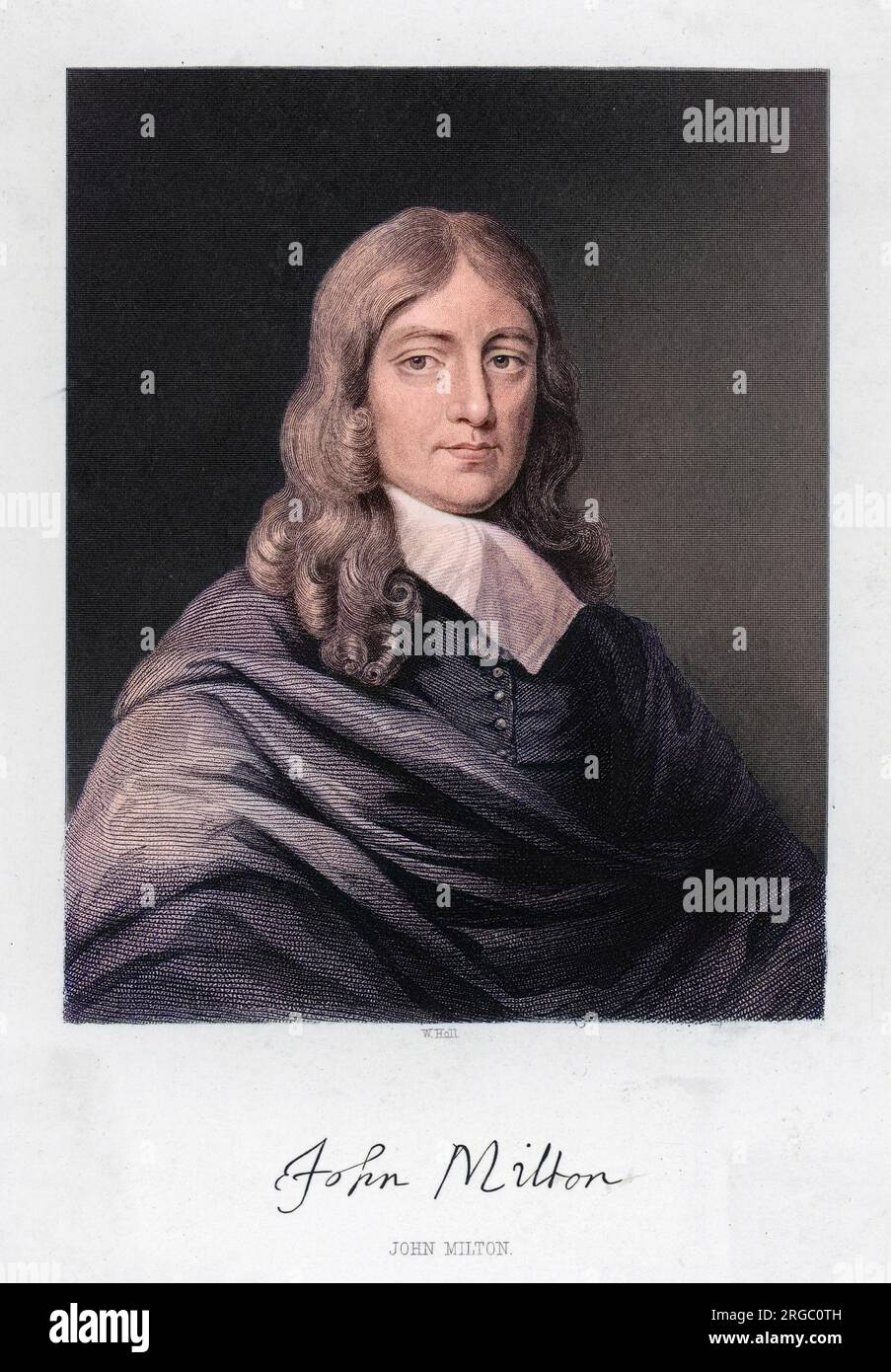 JOHN MILTON (1608 - 1674), englischer Dichter Stockfoto