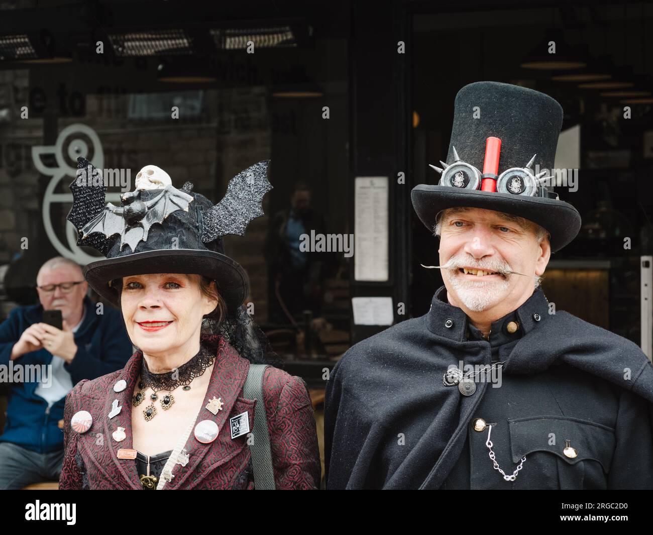 Hebden Bridge Steampunk Festival Stockfoto