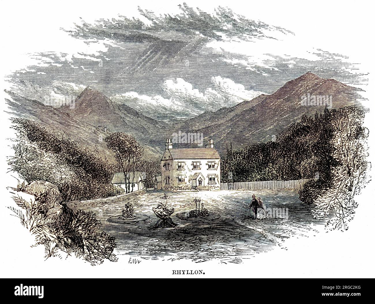 Das letzte Zuhause von Felicia Hemans in Rhyllon, Nordwales Stockfoto