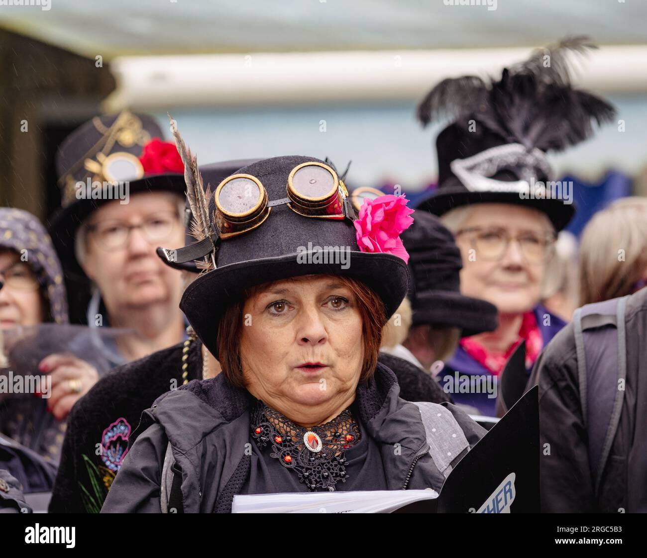 Hebden Bridge Steampunk Festival Stockfoto