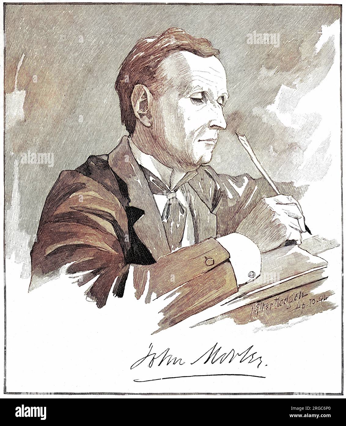 JOHN, viscount MORLEY Statesman und Historiker, Autor mehrerer historischer Biografien, insbesondere Gladstone. Stockfoto