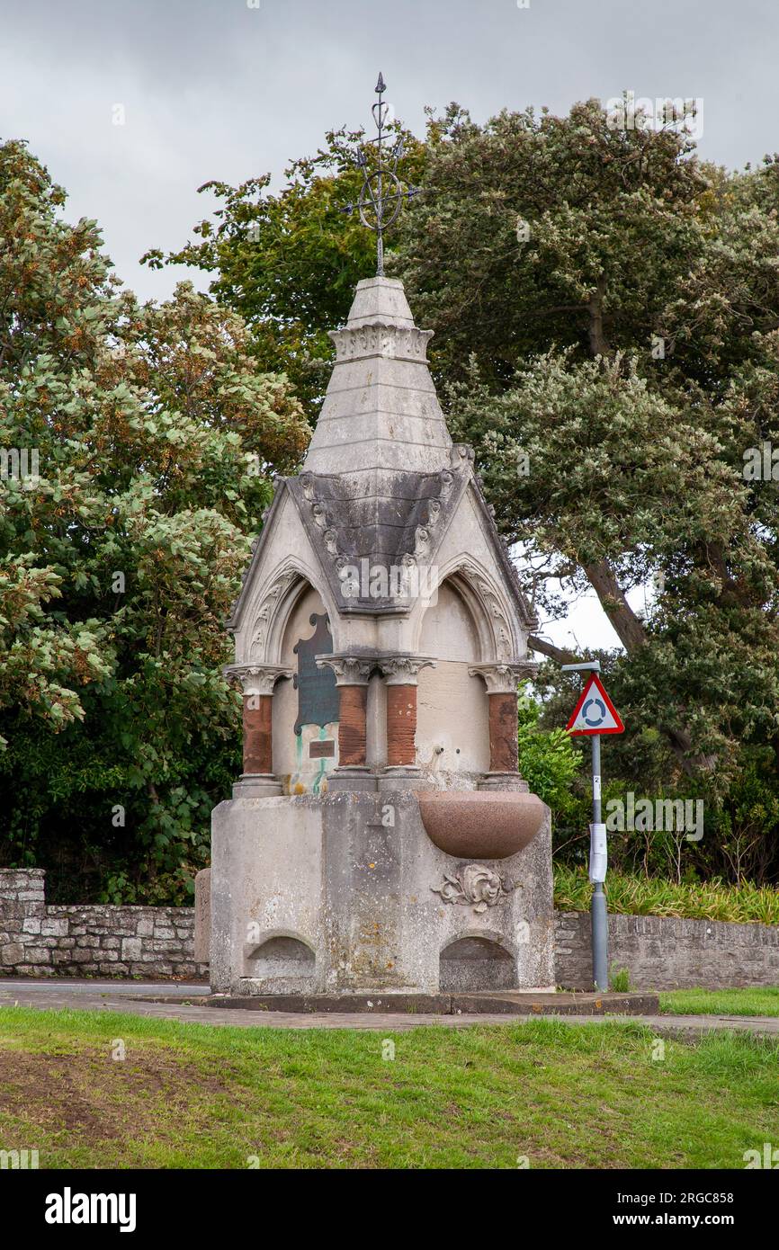 Fountain (Green Beach) Elton Road, Clevedon, Somerset Stockfoto