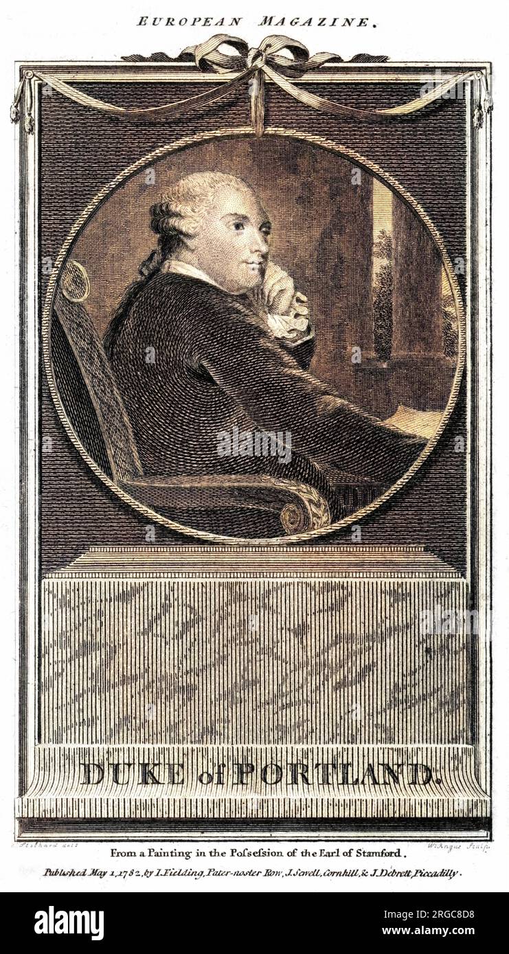 WILLIAM HENRY CAVENDISH BENTINCK Dritter Herzog von PORTLAND Staatsmann Stockfoto