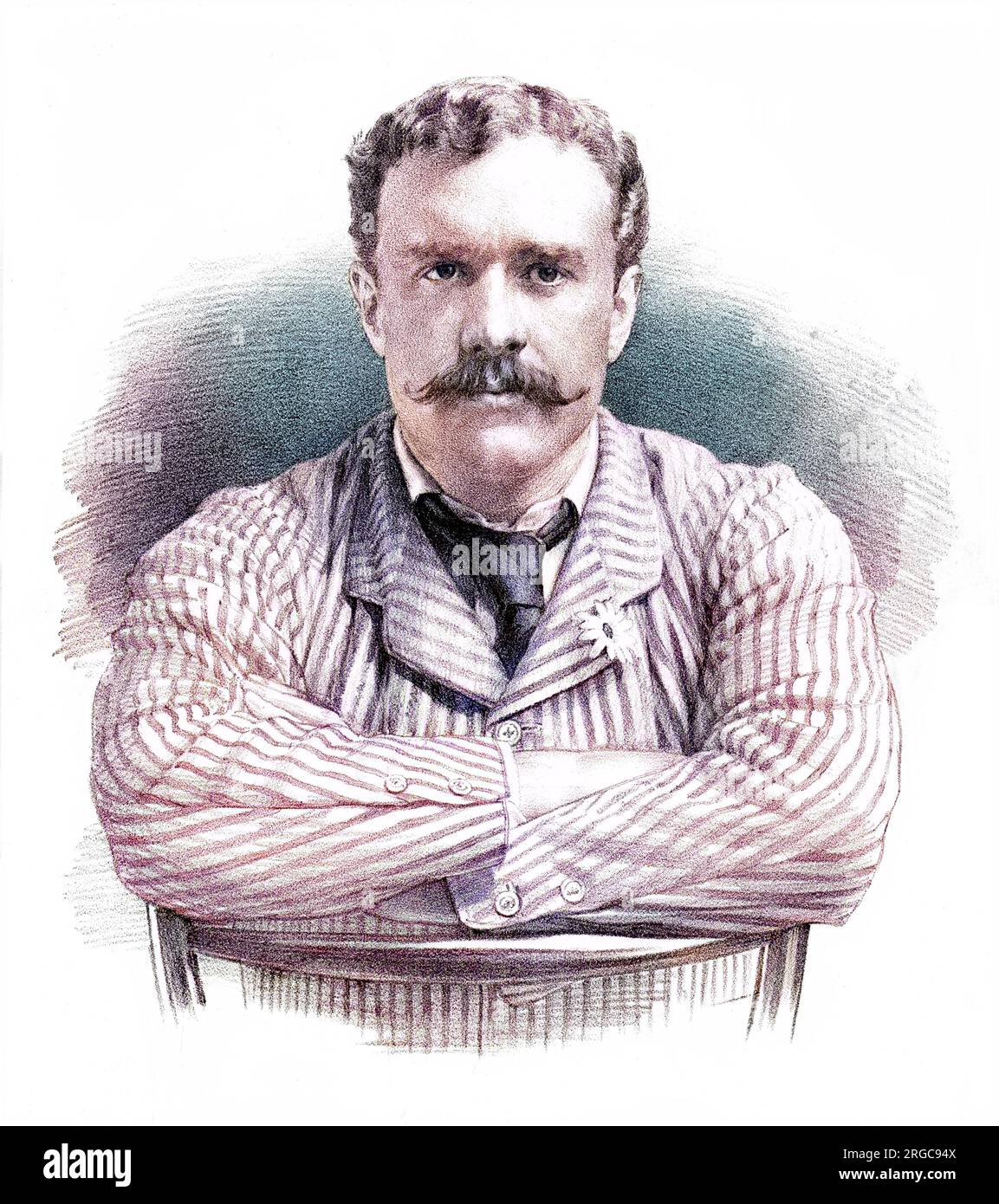 GEORGE BRIDGES HARLEY DENNETT, siebter Baron RODNEY von Rodney Stoke (1857-1909), Soldat und Sportler Stockfoto