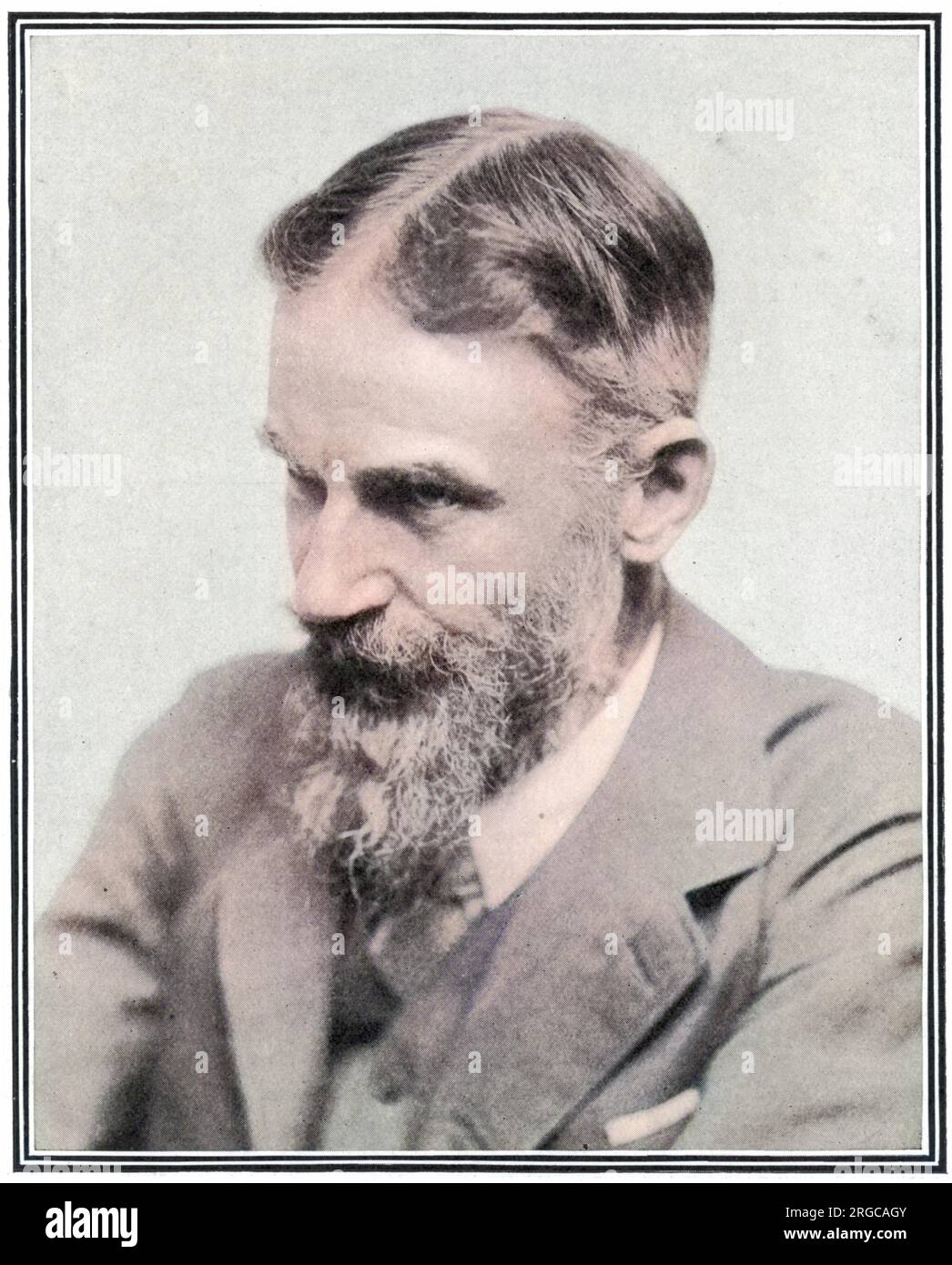 George Bernard Shaw (1856-1950), irischer Dramatiker, Kritiker und Nobelpreisträger. Stockfoto