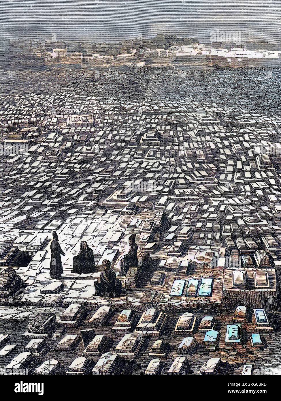 Der Friedhof in Mekka, Saudi-Arabien Stockfoto