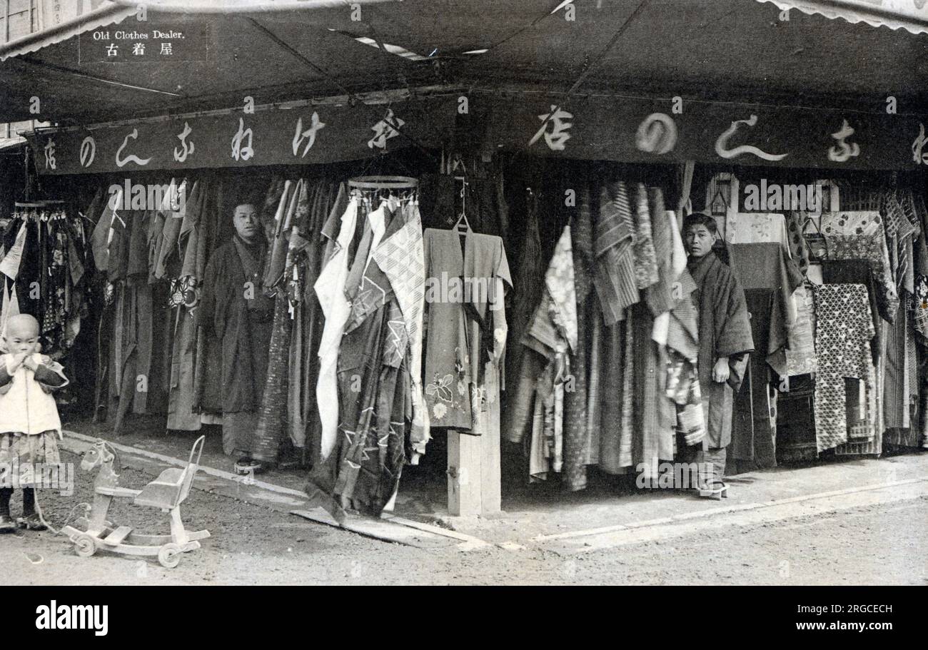 Händler Für Alte Kleidung, Japan. Stockfoto