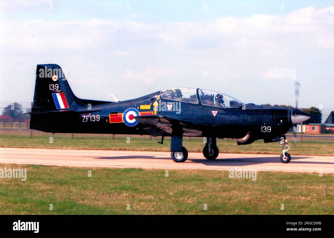 Royal Air Force - kurz Tucano T.1 ZF139 (msn S005-T5), vom Geschwader Nr.207 (R). Stockfoto