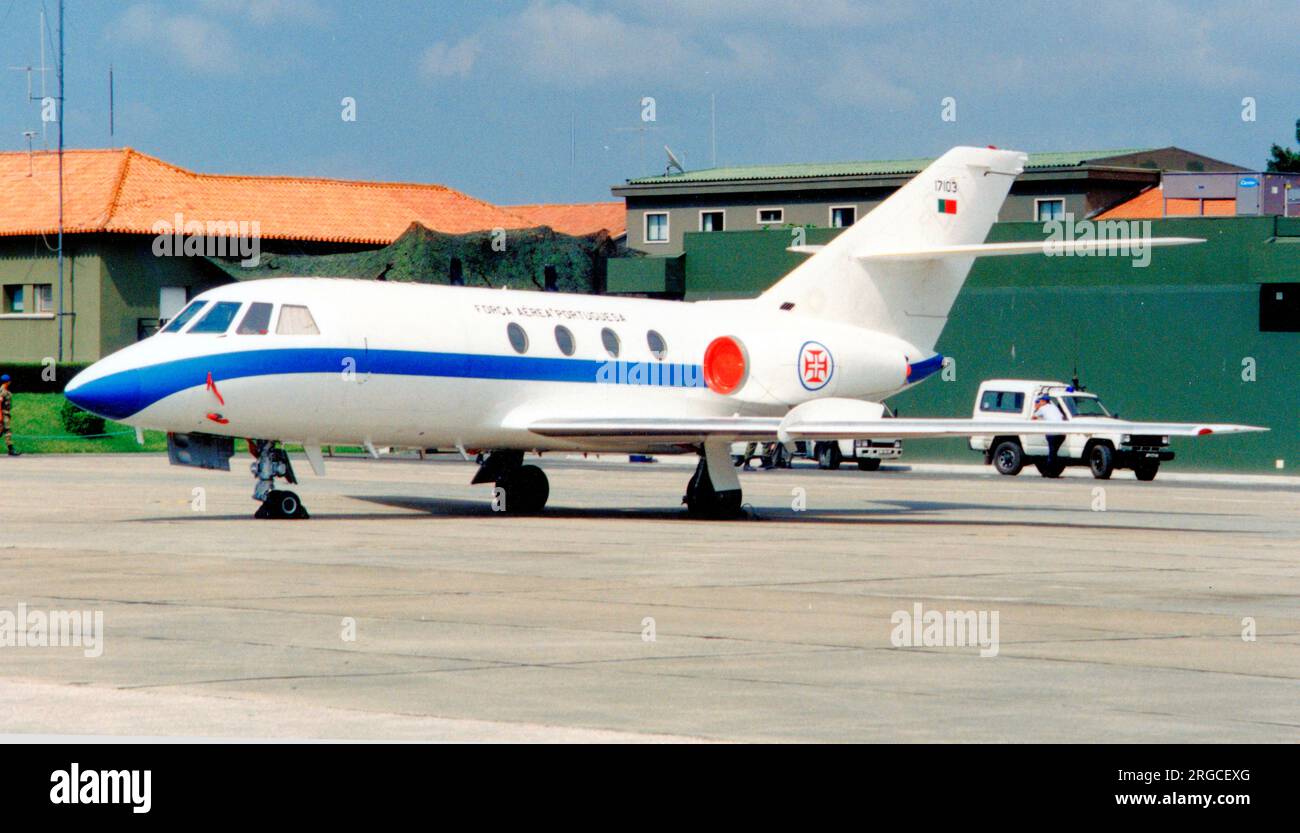 Forca Aerea Portuguesa – Dassault Falcon 20EW 17103 (msn 217). (Forca Aerea Portuguesa - Portugiesische Luftwaffe). Stockfoto