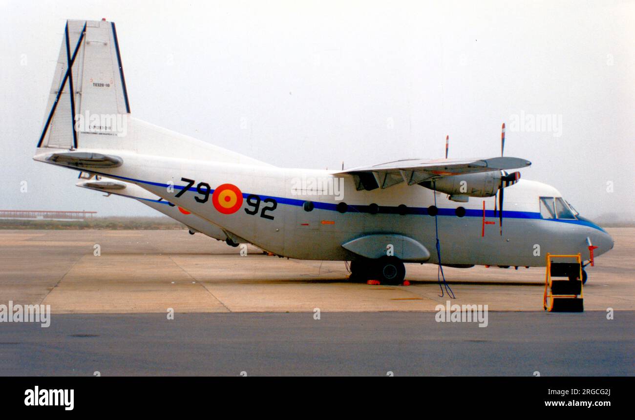 Fuerza Aerea Espanola - CASA C-212-100 TE.12B-10 - 79-92 (msn 8) (Fuerza Aerea Espanola - Spanische Luftwaffe). Stockfoto