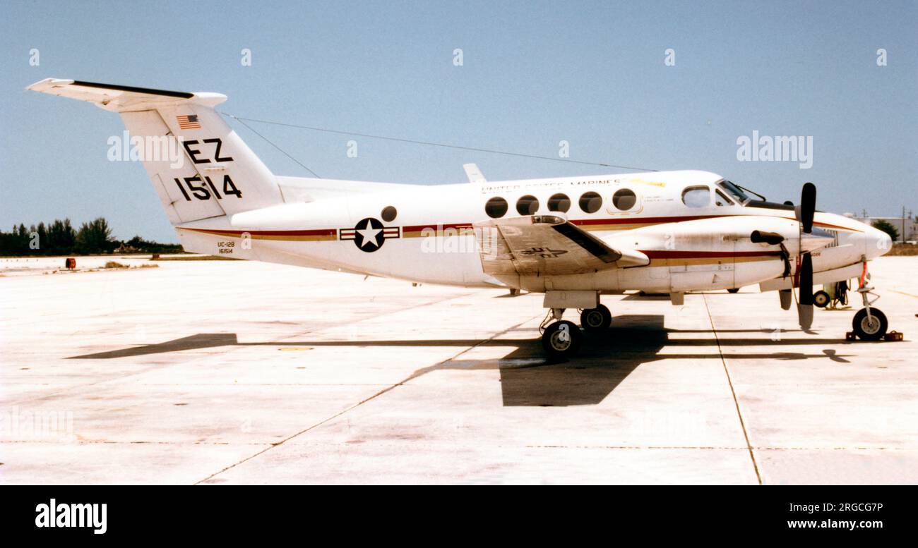 United States Marine Corps - Beech UC-12B Huron 161514 (MSN BJ-62, Basiscode 'EZ', Rufzeichen '1514'), von mag-42 det C (MWHS-4) in NAS New Orleans. Stockfoto