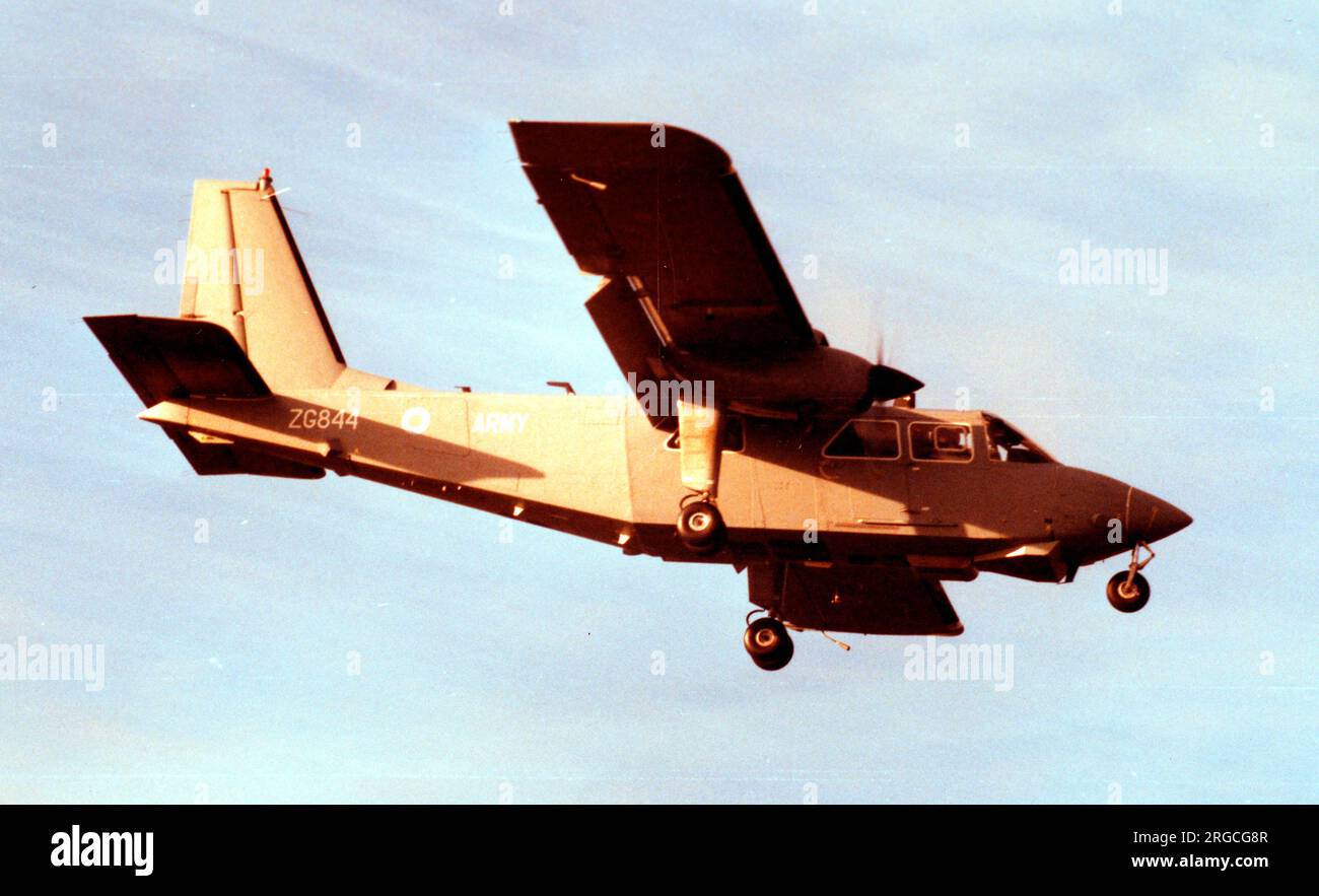 Army Air Corps - Britten-Norman BN-2T-4S Defender AL.1 ZG844 (msn 2184). Stockfoto