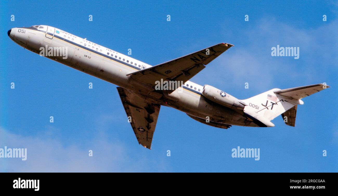 United States Navy – McDonnell Douglas C-9B Skytrain II 160051 – JT (msn 47584, DC-9-32-CF), von Fleet Logistics Support Squadron 52 (VR-52), NAS Willow Grove, PA. Stockfoto