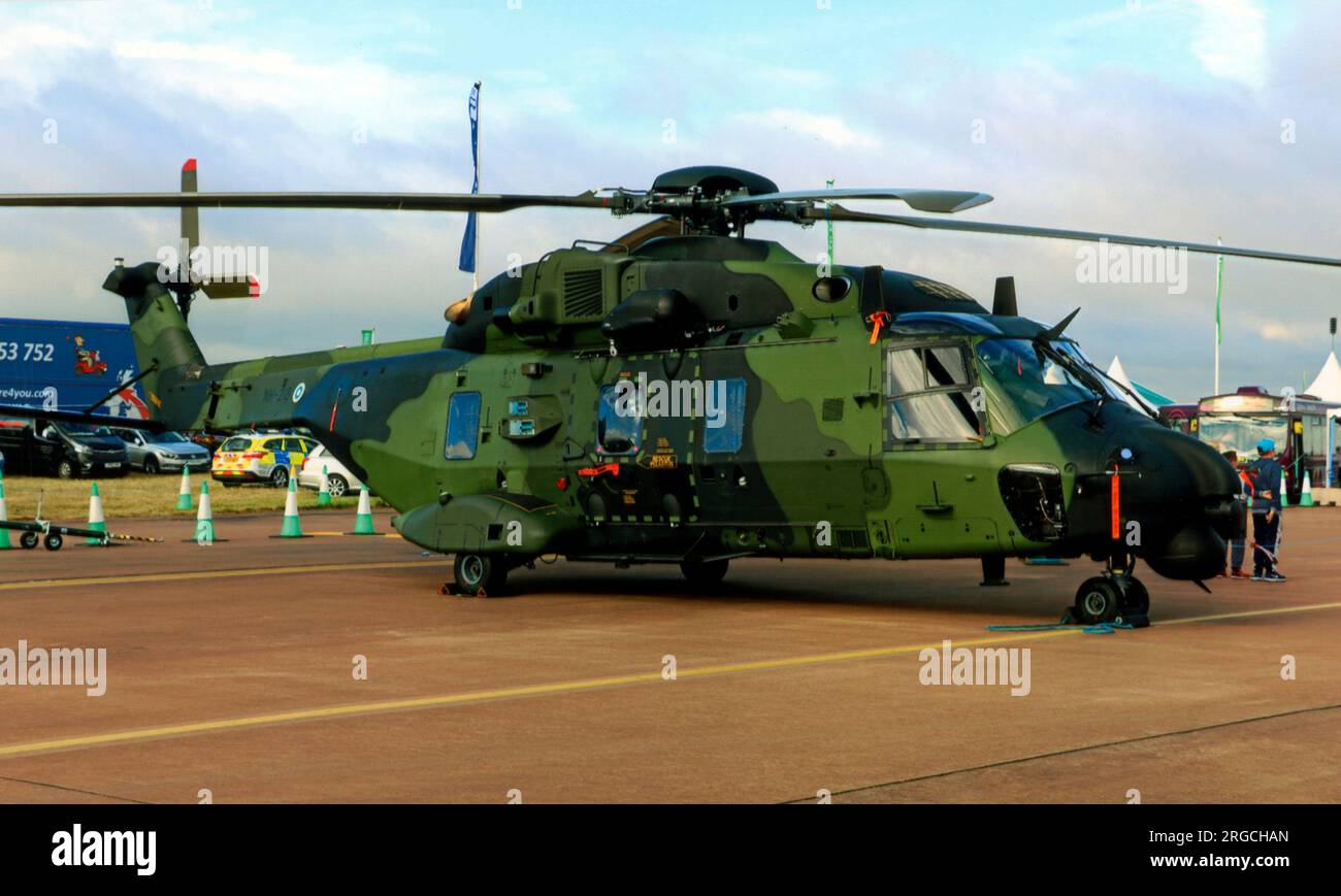 Ilmavoimat - NH Industries NH-90 TTH NH-218 (msn 1259), auf der Royal International Air Tattoo - RAF Fairford 15. Juli 2017 (Ilmavoimat - Finnische Luftwaffe) Stockfoto