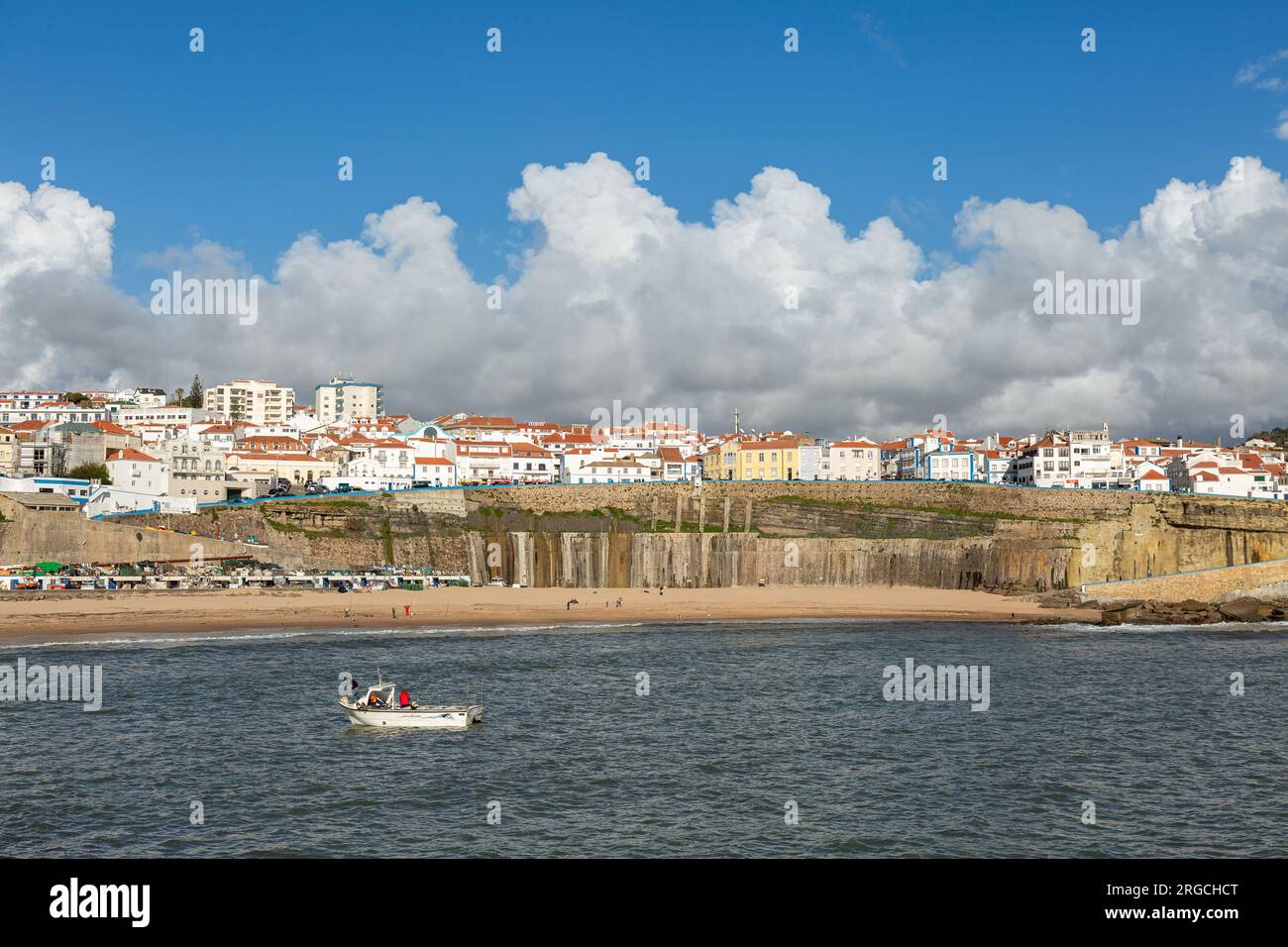 Eine Landschaft von Ericeira, einem Dorf in der Nähe des Atlantischen Ozeans, bekannt für Surfen Stockfoto