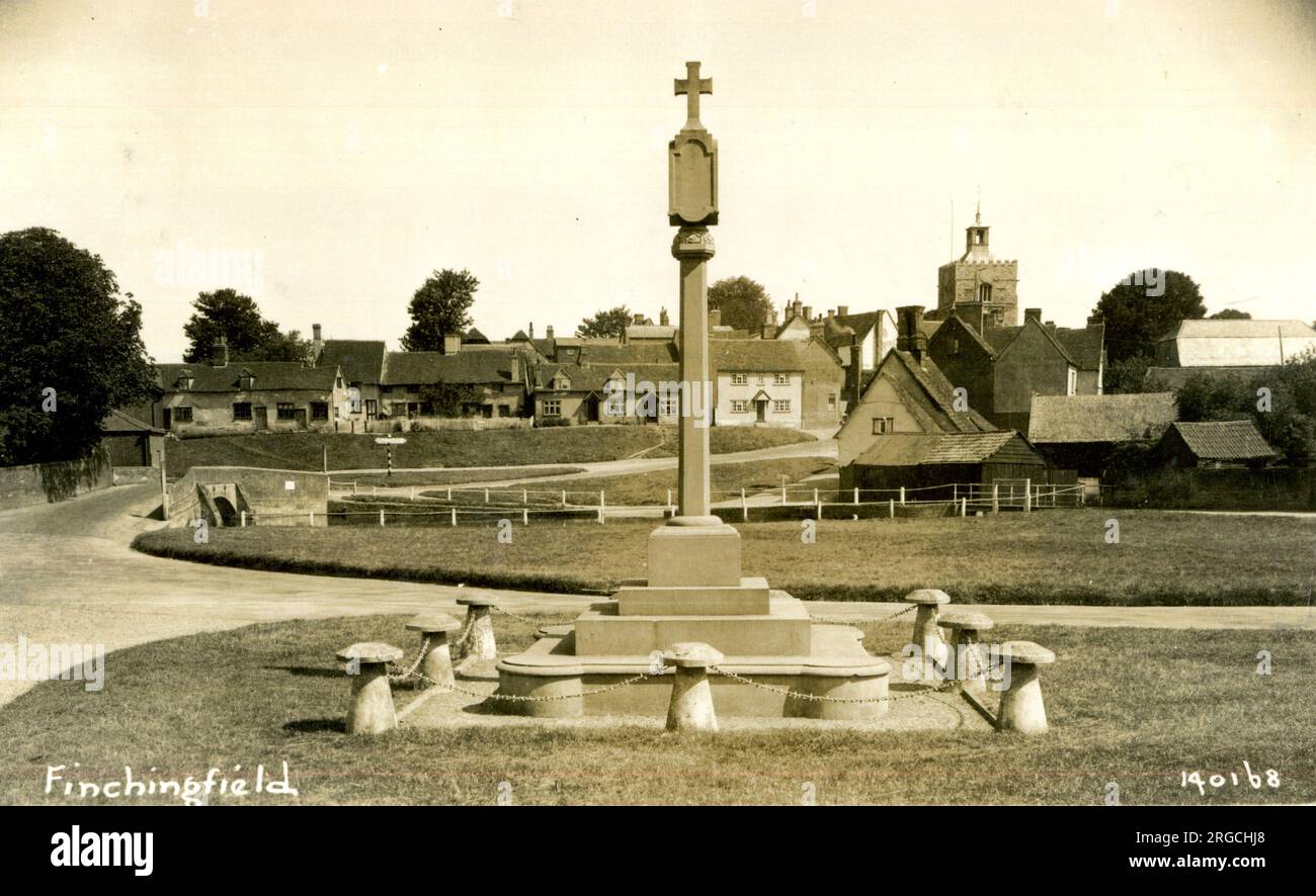 War Memorial, Finchingfield, Essex Stockfoto
