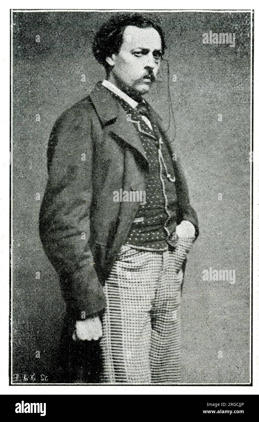 Aurelien Scholl (1833-1902), französischer Autor und Journalist Stockfoto
