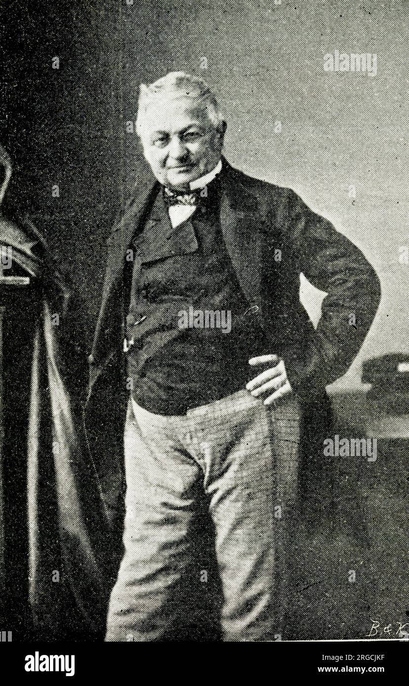 Adolphe Thiers (1797-1877), französischer Staatsmann und Historiker, Präsident Frankreichs und Präsident der Dritten Republik. Stockfoto