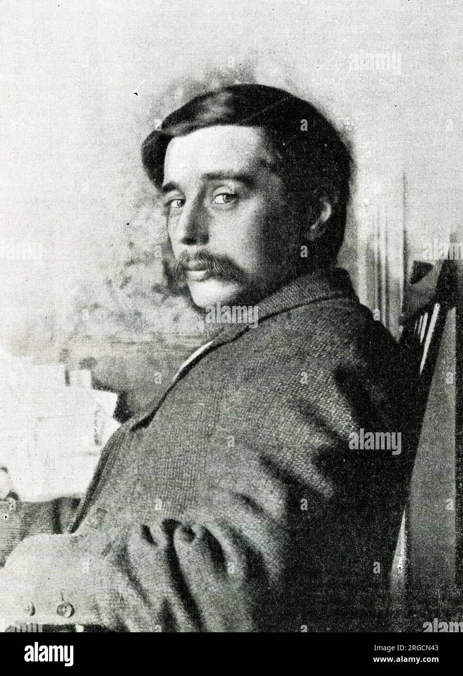 H G Wells (1866-1946), englischer Autor, als junger Mann Stockfoto
