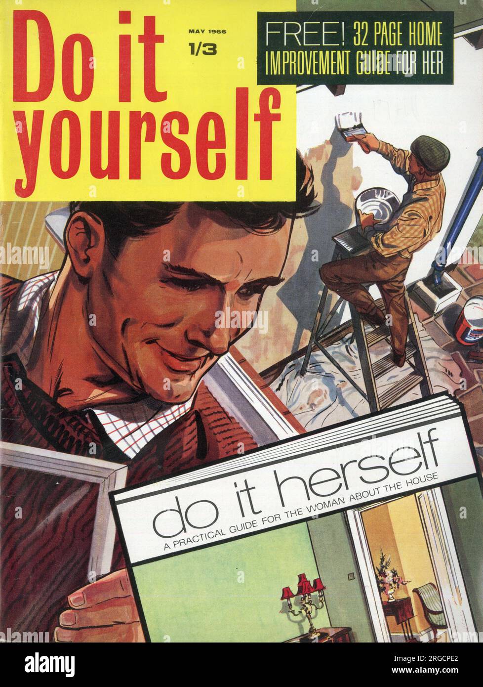 Cover Design, do it yourself, Mai 1966 - do it yourself, eine praktische Anleitung für die Frau über das Haus Stockfoto