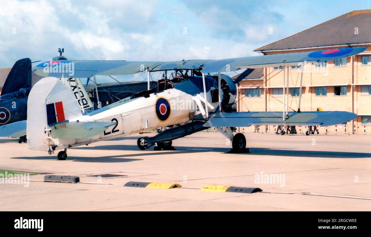 Fairey Swordfish II LS326 / L2, des Royal Navy Historic Flight. Stockfoto