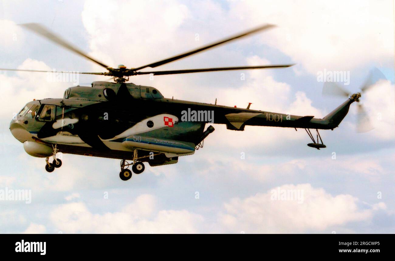 Marynarka Wojenna — Mil Mi-14PL 1001 (A1001), vom 44 BlotM, bei RAF Fairford für die RIAT am 5. Juli 2012. (Marynarka Wojenna - Polnische Marine) Stockfoto