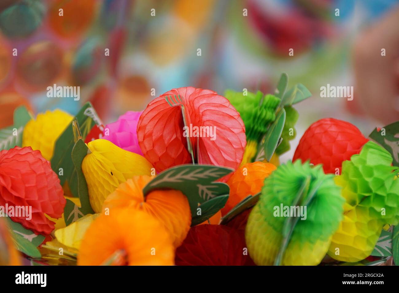 Sommerparty-Deko Stockfoto