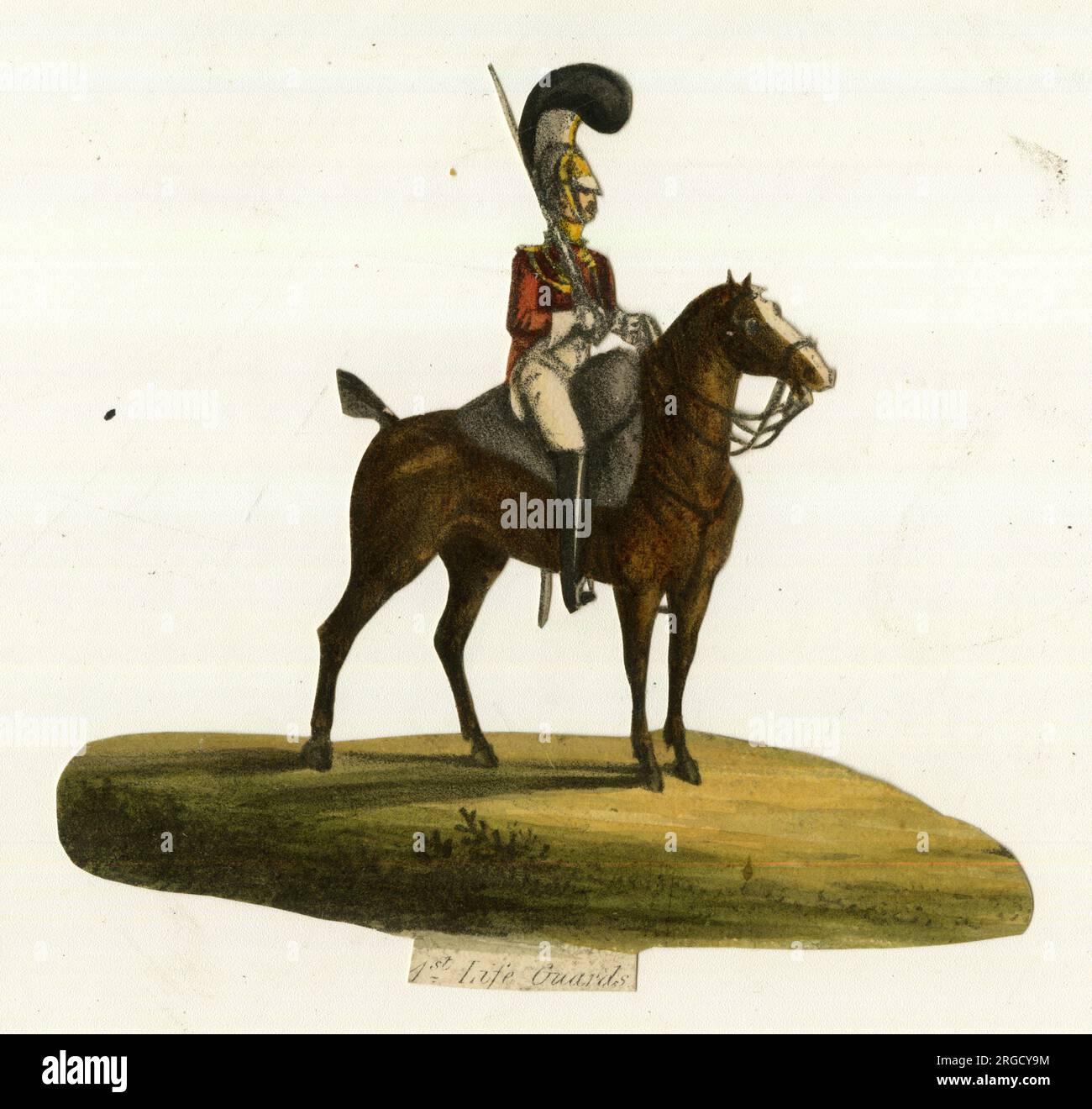 Viktorianischer Schrott, 1. Rettungsschwimmer, Kavallerie-Regiment Stockfoto