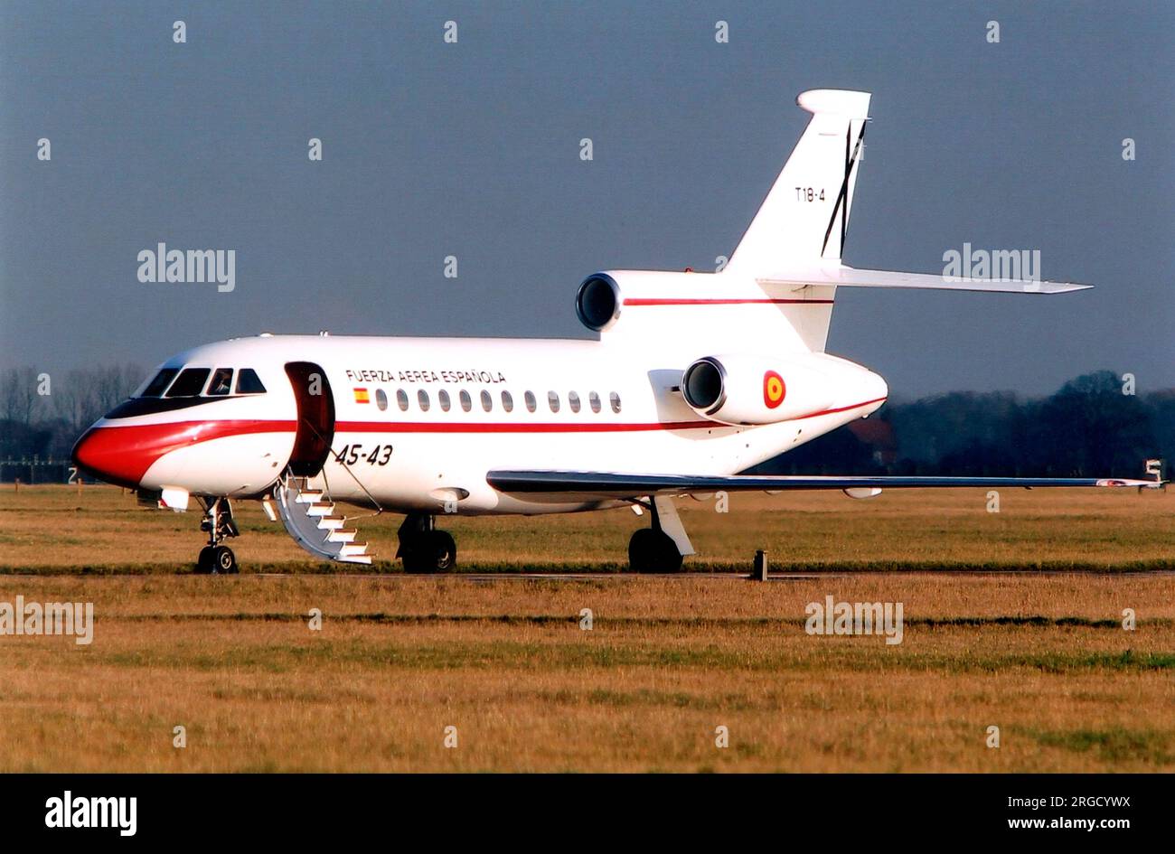 Fuerza Aerea Espanola – Dassault Falcon 900B T.18-4 – 45-43 (msn 74), von Ala 12 – Esc 451. (Fuerza Aerea Espanola - Spanische Luftwaffe). Stockfoto