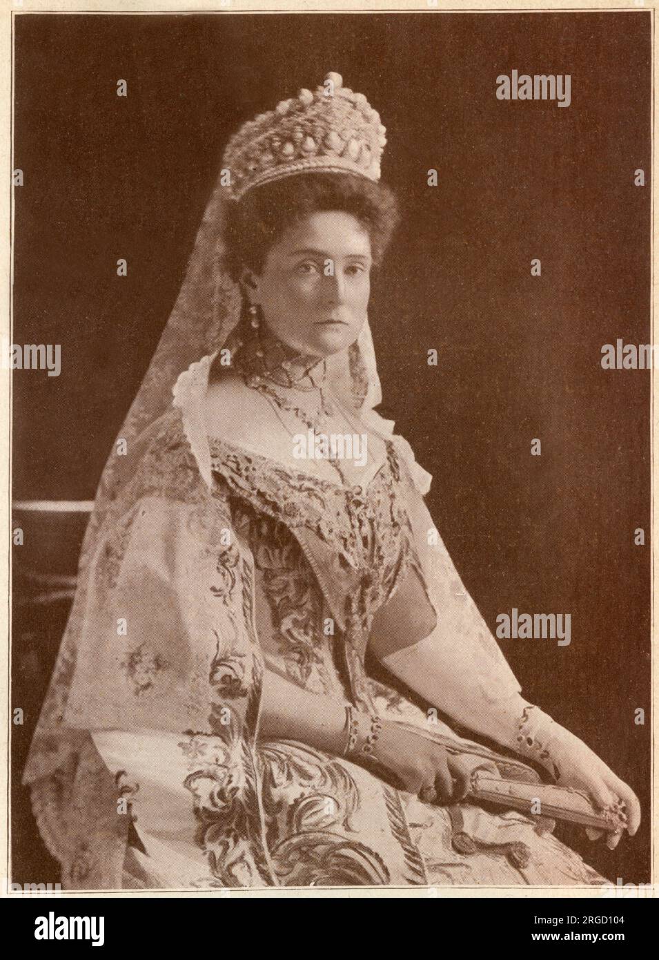 Alexandra Feodorowna (1872-1918), Prinzessin Alix von Hessen und von Rhein bei der Geburt die letzte Kaiserin Russlands als Gemahlin von Kaiser Nicholas II Stockfoto