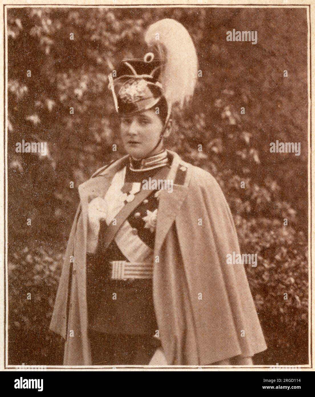 Russland - Tsarina Alexandra Feodorowna (1872-1918) in der Uniform eines Lancer. Stockfoto
